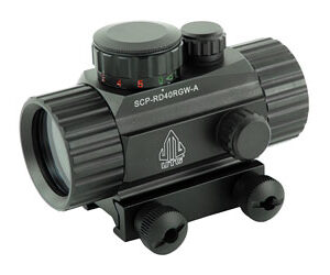 Leapers UTG 3.8in red/green 4 MOA CQB dot sight with integral Picatinny mount