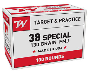 WINCHESTER USA 38SPL 130GR FMJ 100RD BX